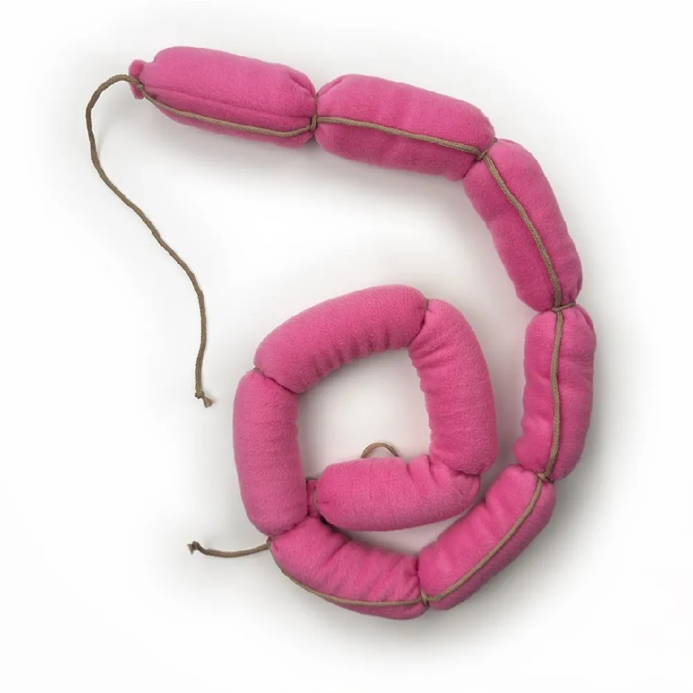 SAUSAGE SCARF + BAG