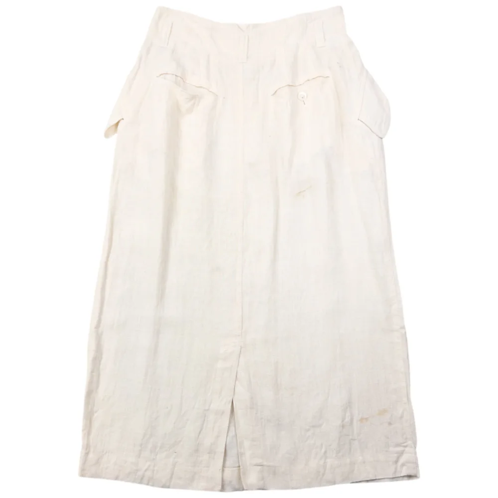 Vintage 90s Hai Sporting Gear By Issey Miyake Linen Skirt Womens Size W27 - 2