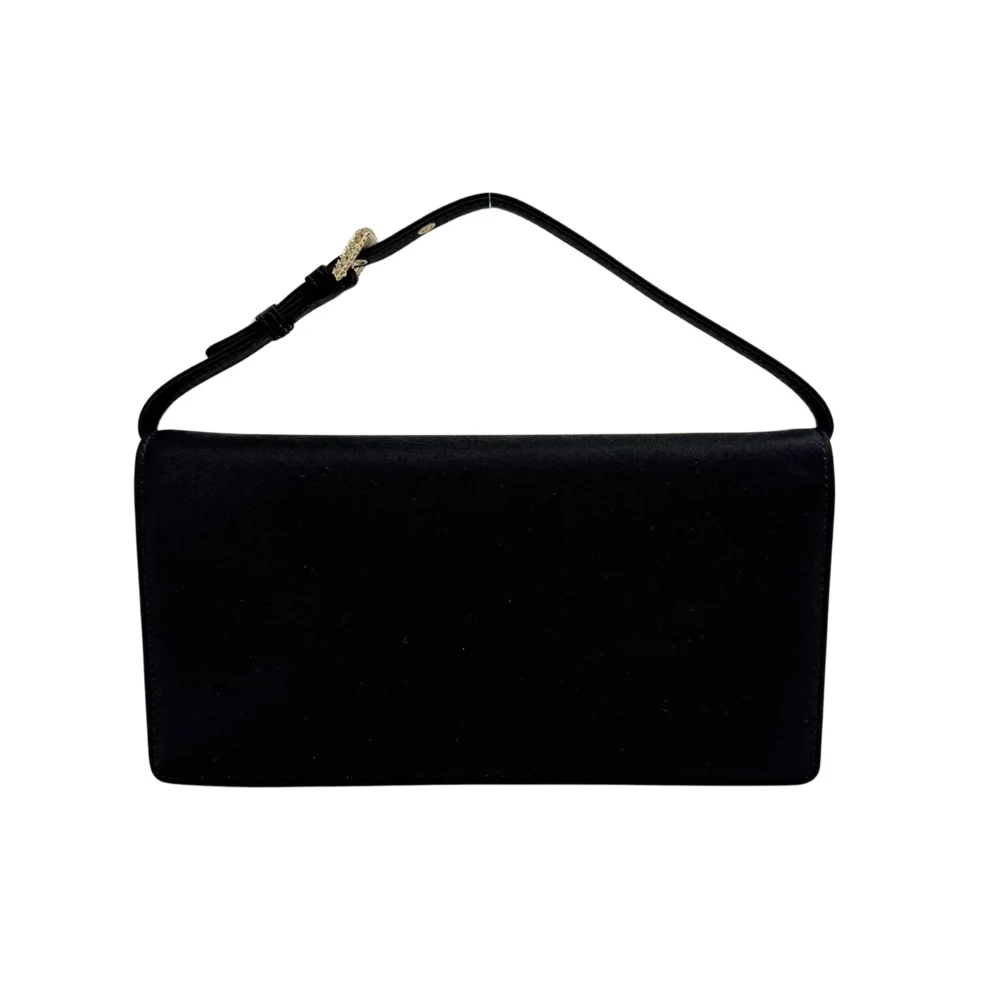 Black Satin Hand Bag