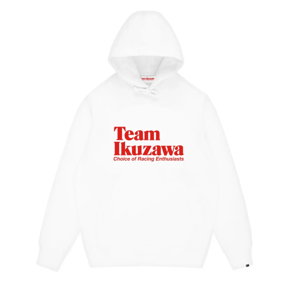 Team Ikuzawa Premium Organic Cotton White Hoodies