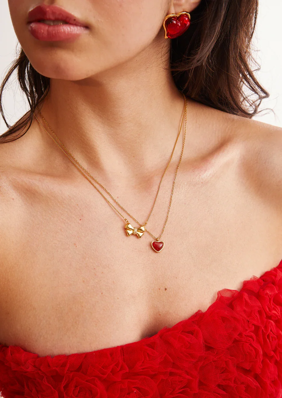 Mon Coeur T'adore Heart Earrings - 3