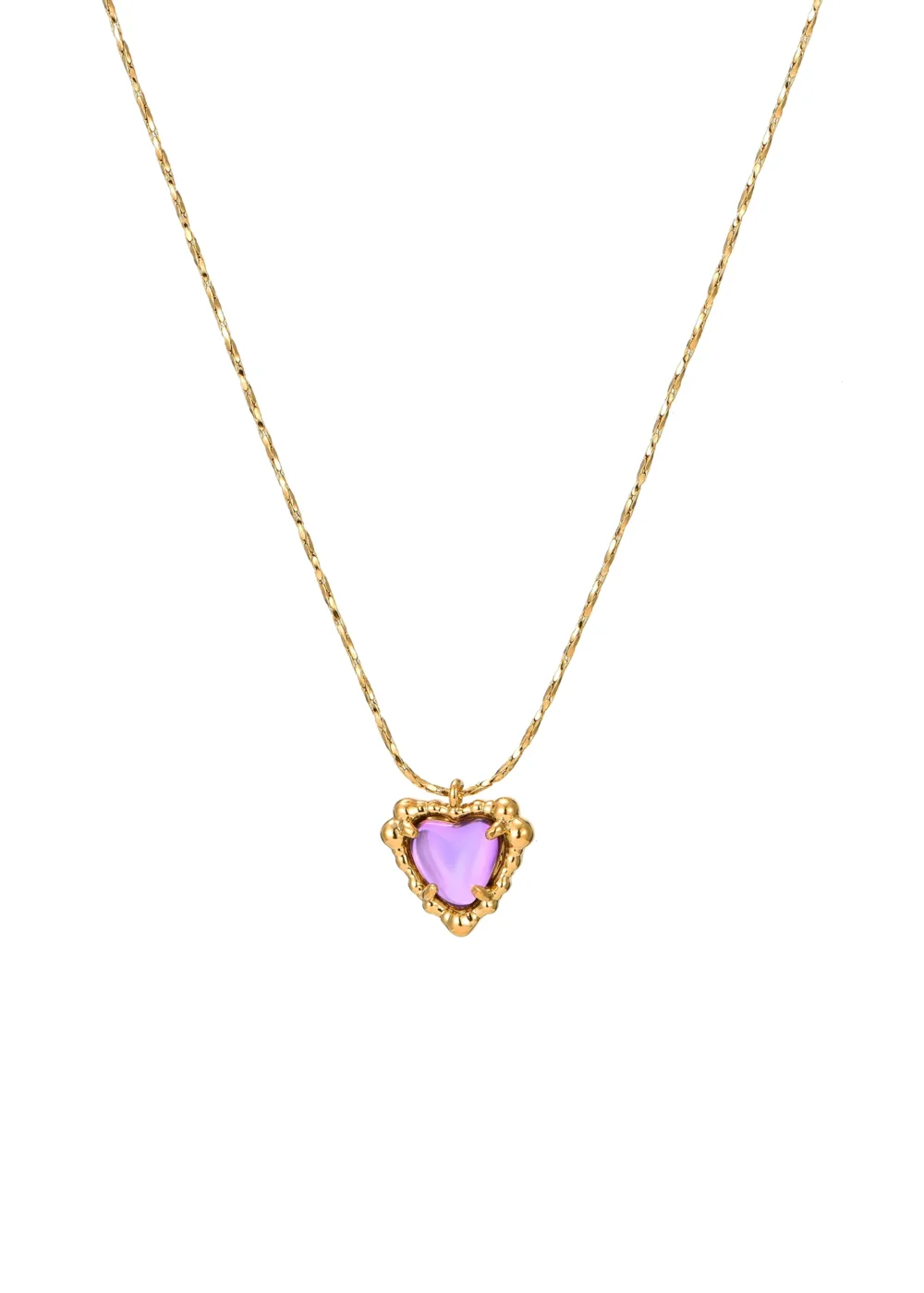 Carly Rosy Heart Love Necklace