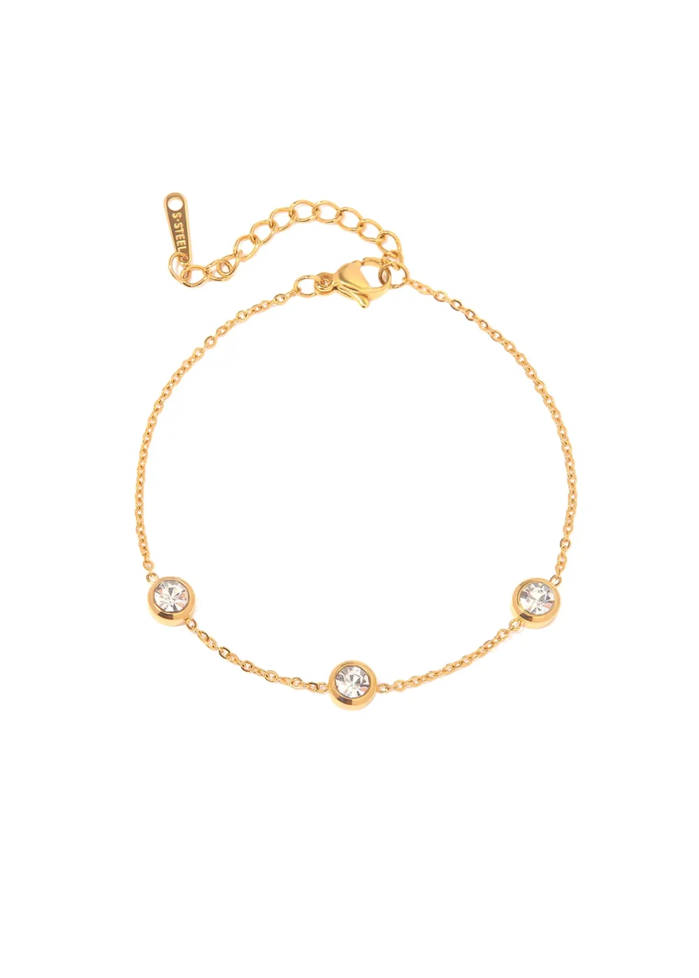 Candice Diamond Golden Bracelet