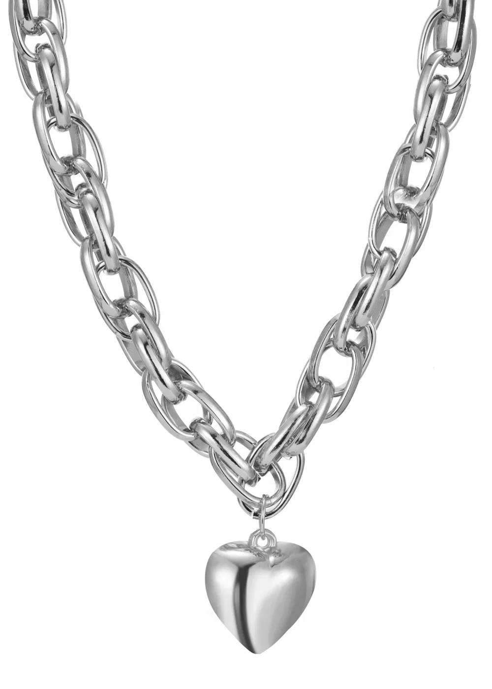Chloe in Love Silver Heart Necklace - 5