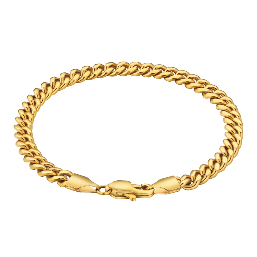 6mm Cuban Link 316L Stainless Steel Unisex Bracelet