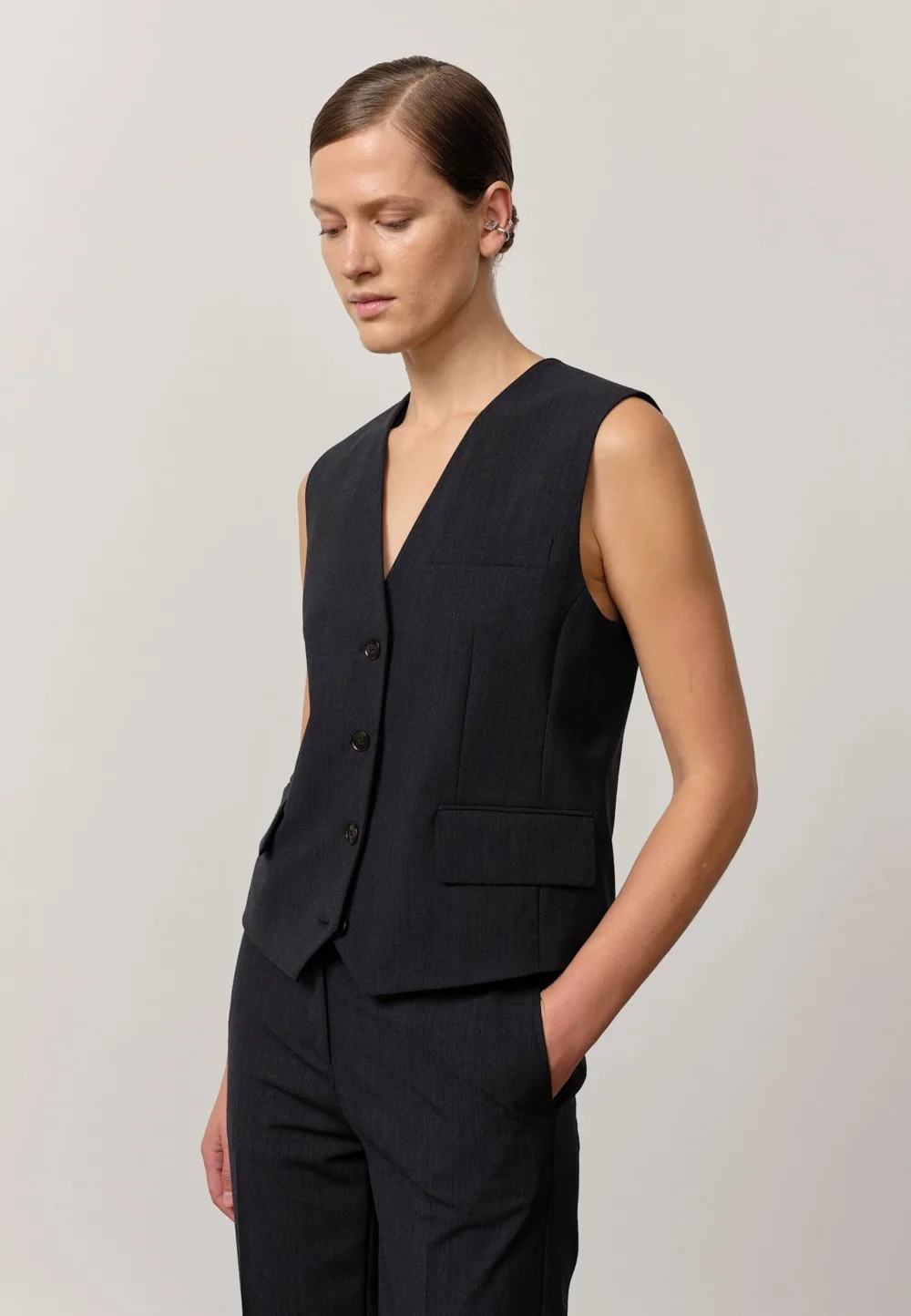 Atlas Vest - Navy Melange