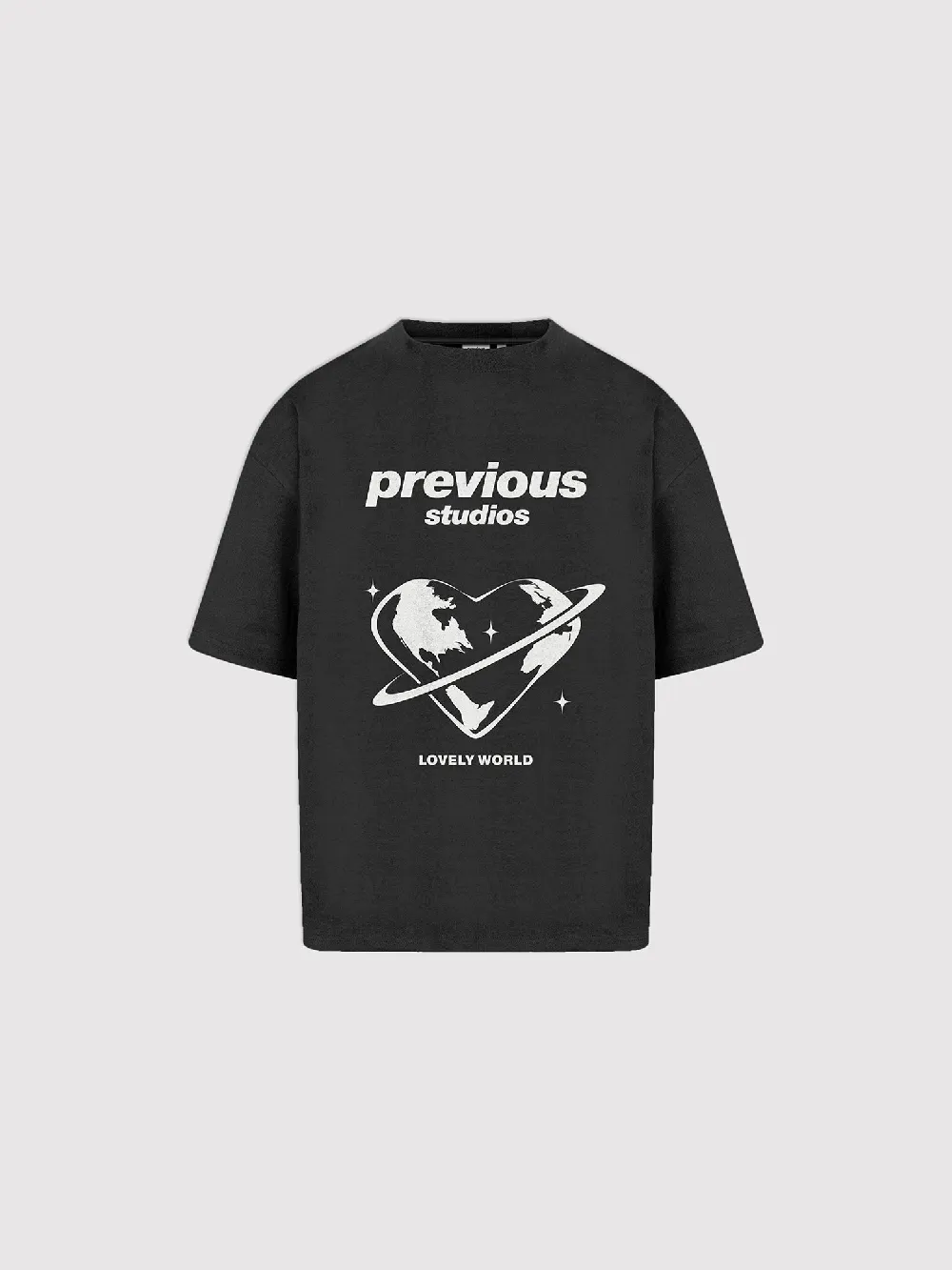Lovely World Tee Schwarz