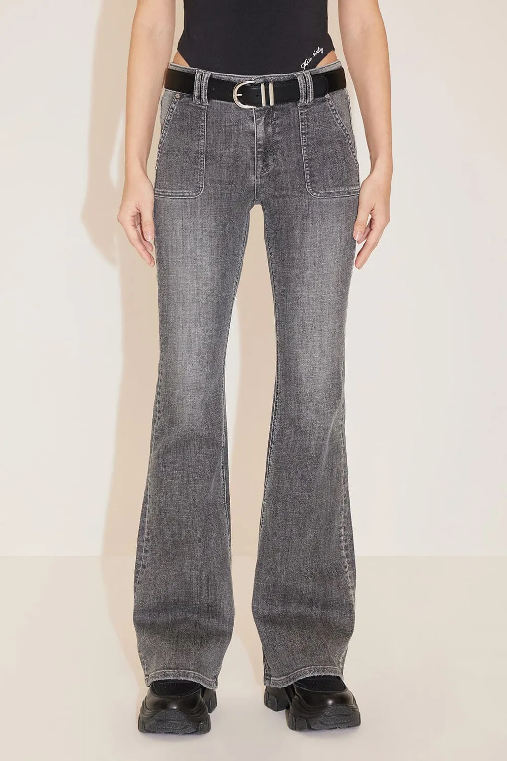 Vintage Dark Gray Bootcut Jeans