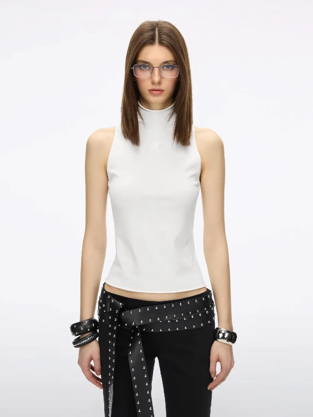 Patchwork Knit Vest