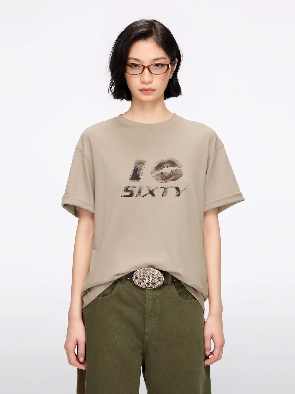 Crew Neck Printed T-Shirt