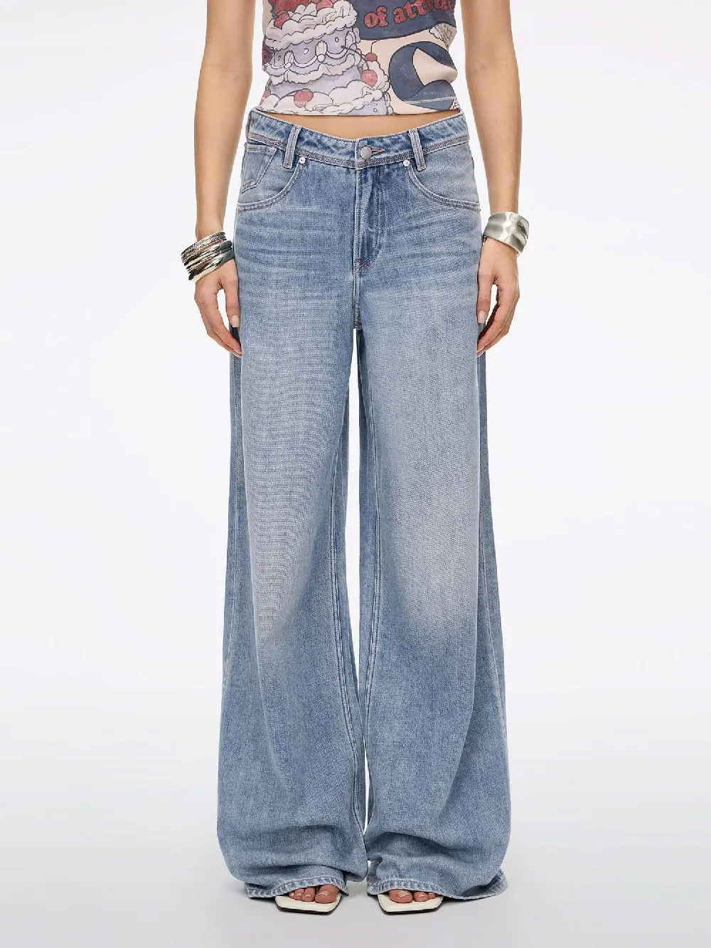 Wide-Leg Jeans-JASMINE