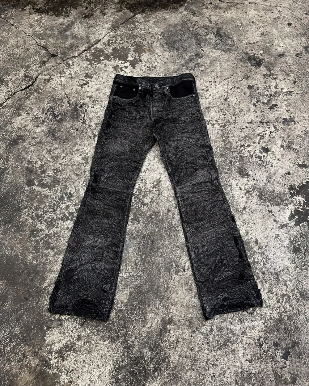 LAYERED LEATHER PERFORATED MAXIMUS