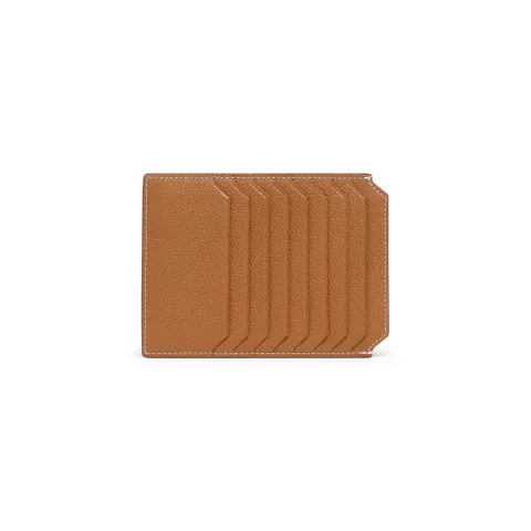 Tumbled leather document holder