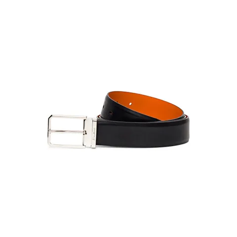 Men’s polished leather adjustable belt