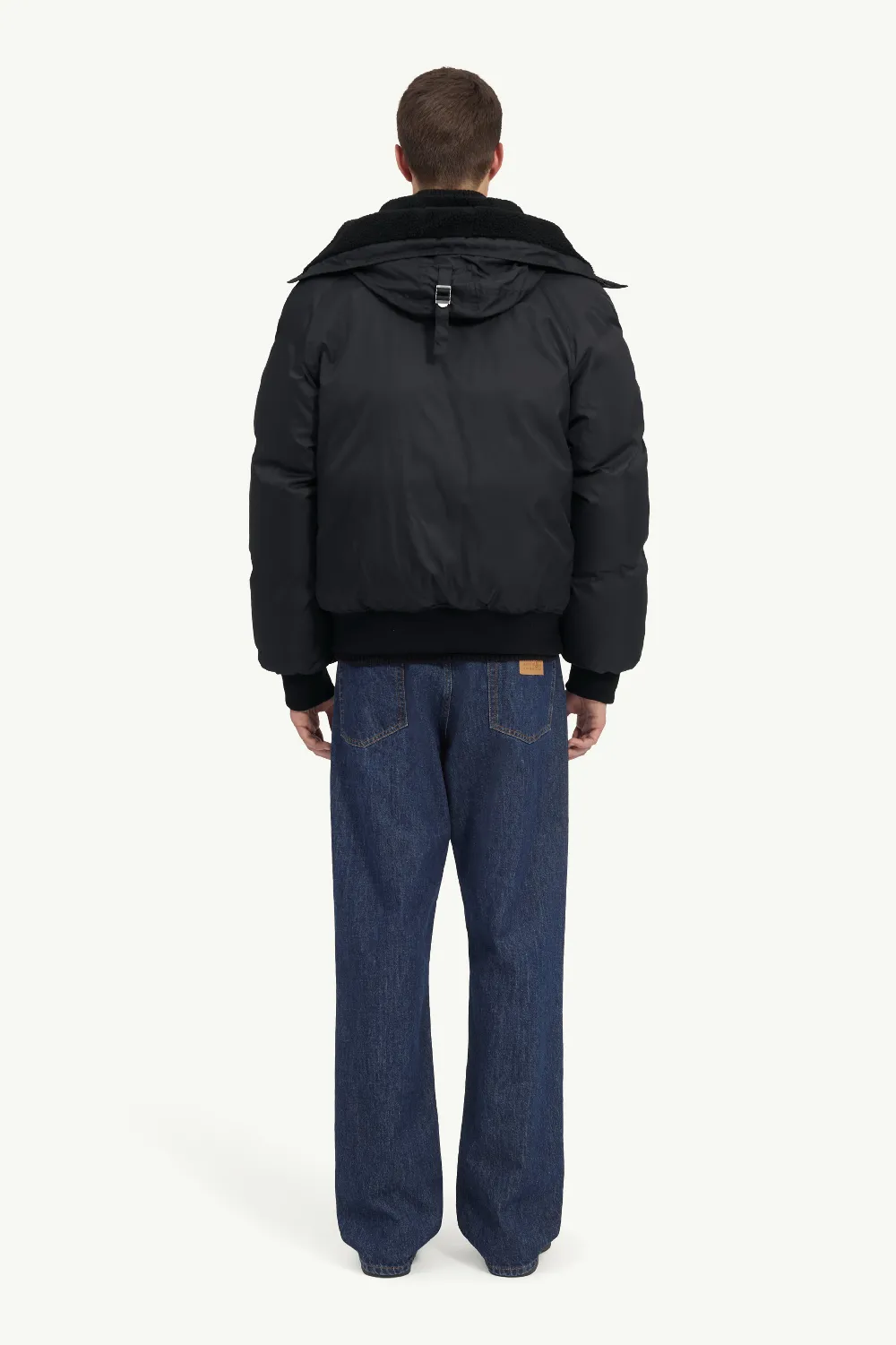 Hooded bomber jacket