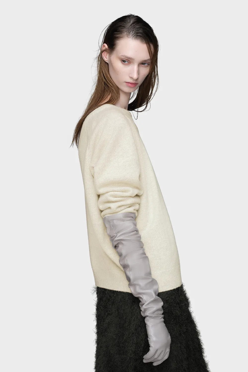 Wool knit top