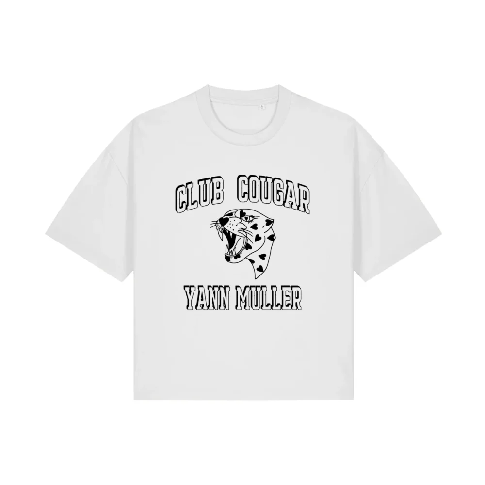 Tee shirt Oversize Yann Muller Love Club Cougar Puff Fille