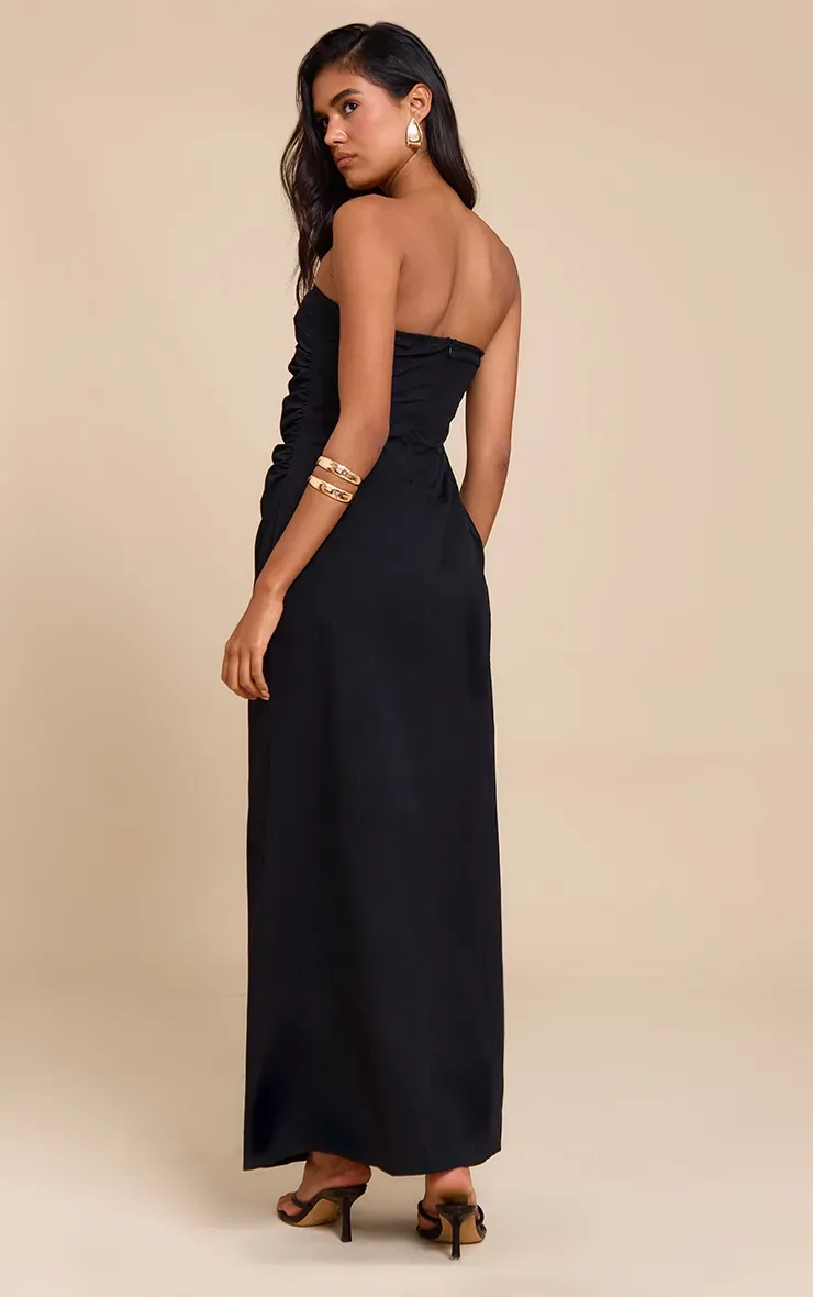 Bandeau Ruched Midaxi Dress - 2