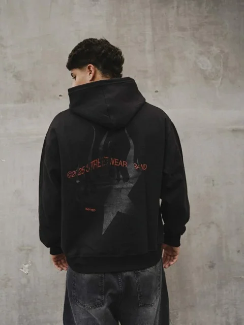 HOODIE CENTRAL LINE NEGRO (05919)