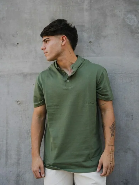 CHOMBA MAO PIQUE VERDE (05318)