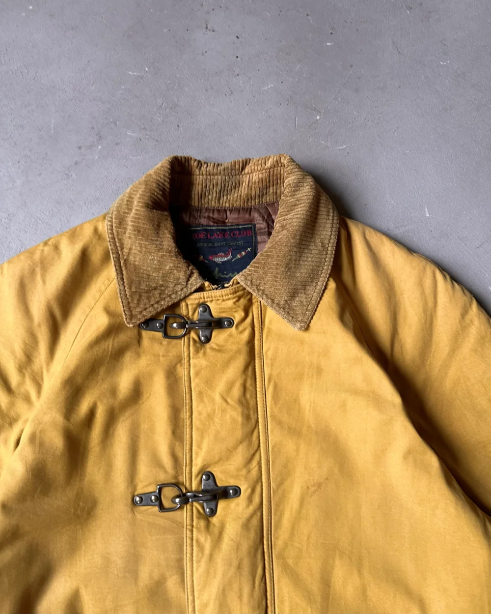 1990s - Yellow Quilted Fireman Coat - M - 2