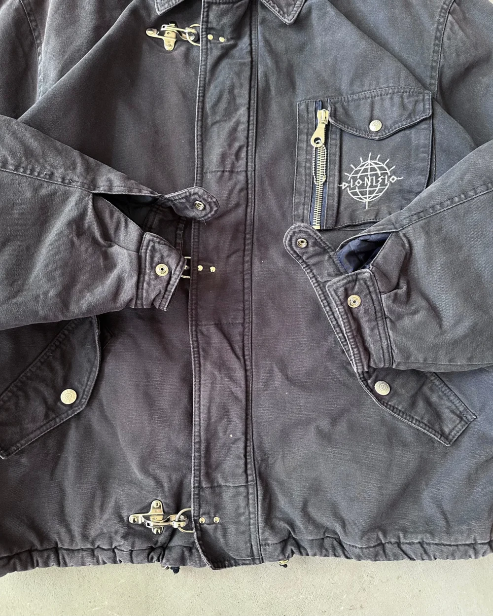 1990s - Dark Navy Fireman Jacket - XL - 4