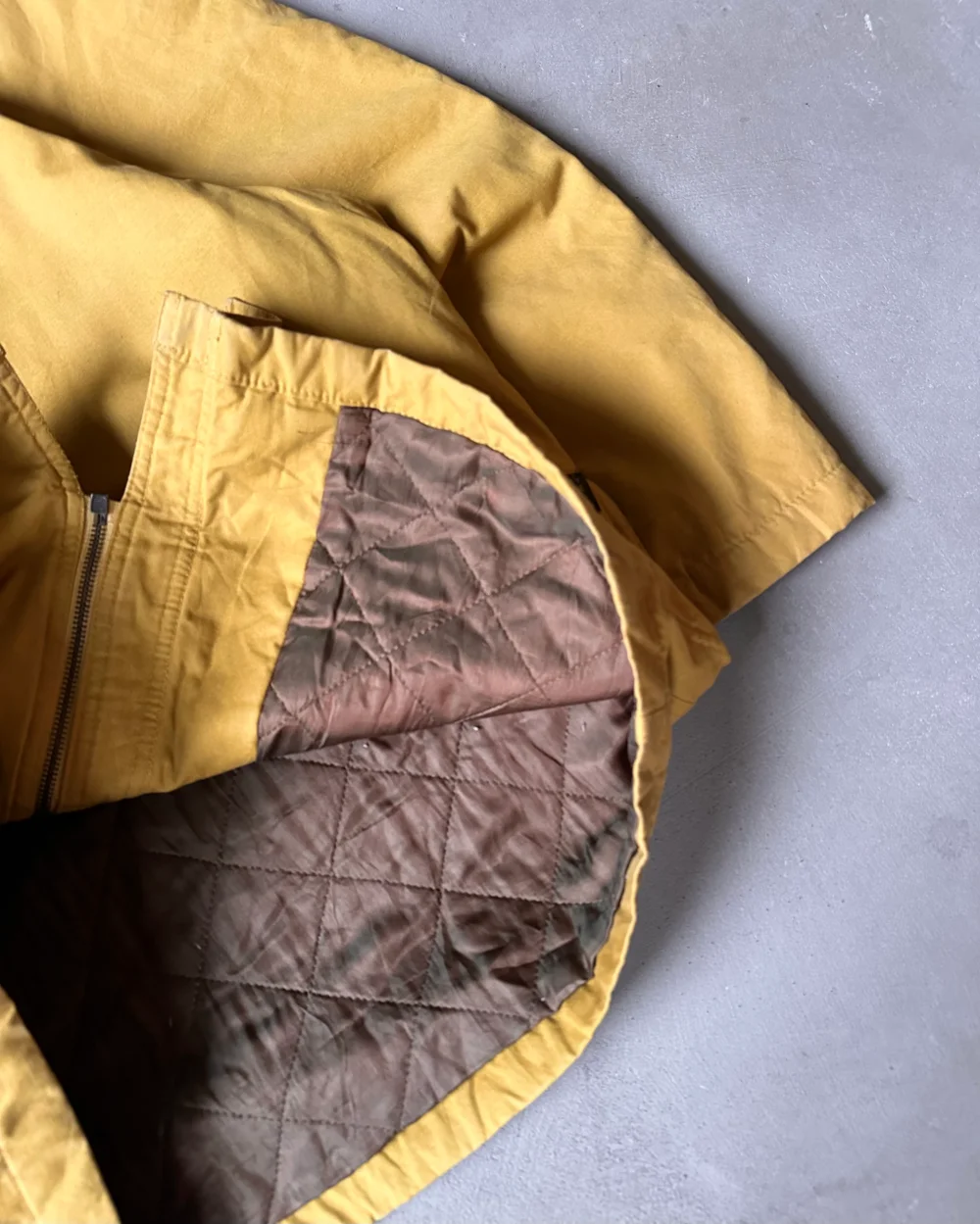 1990s - Yellow Quilted Fireman Coat - M - 3