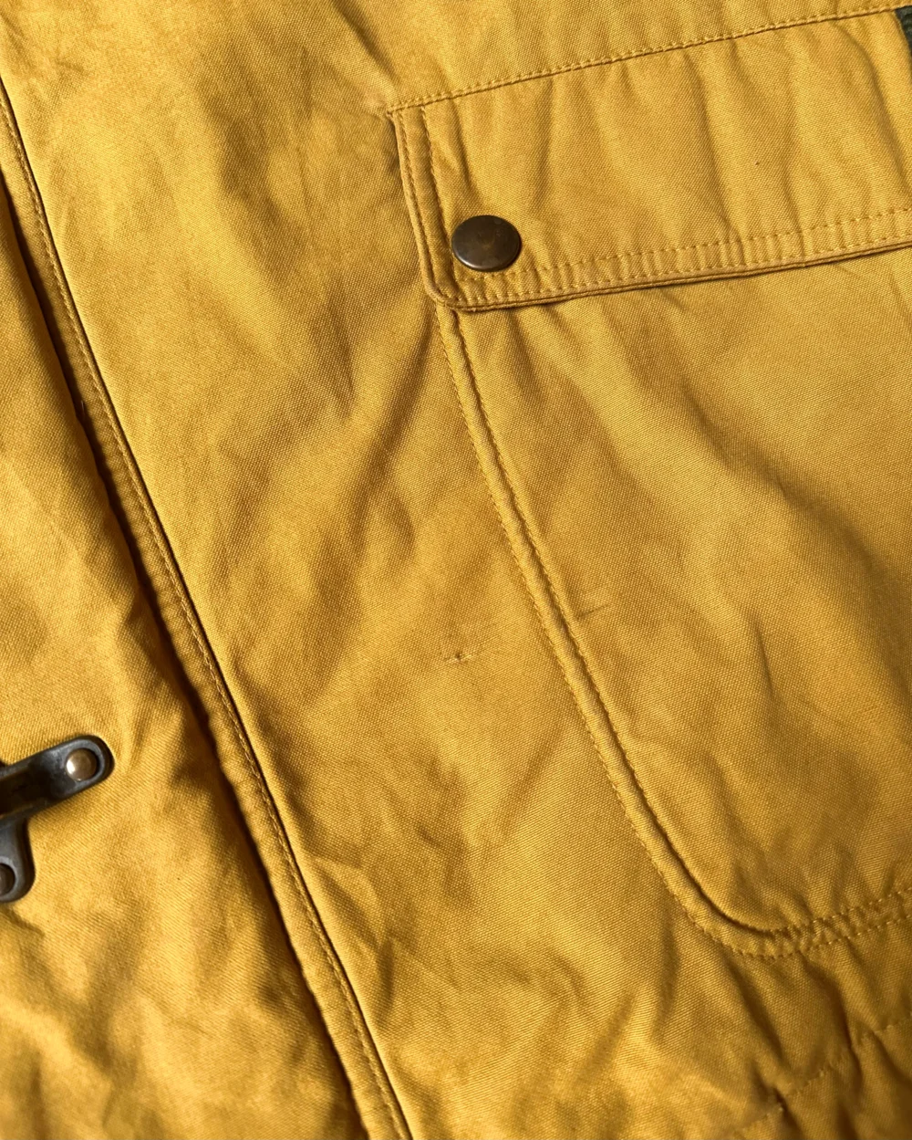 1990s - Yellow Quilted Fireman Coat - M - 4