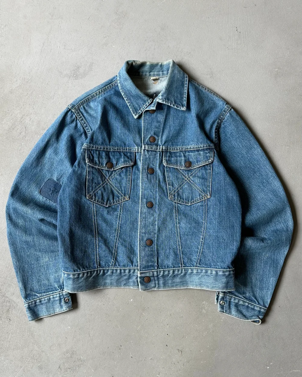 1970s - Cropped Jeans Jacket - XS/S