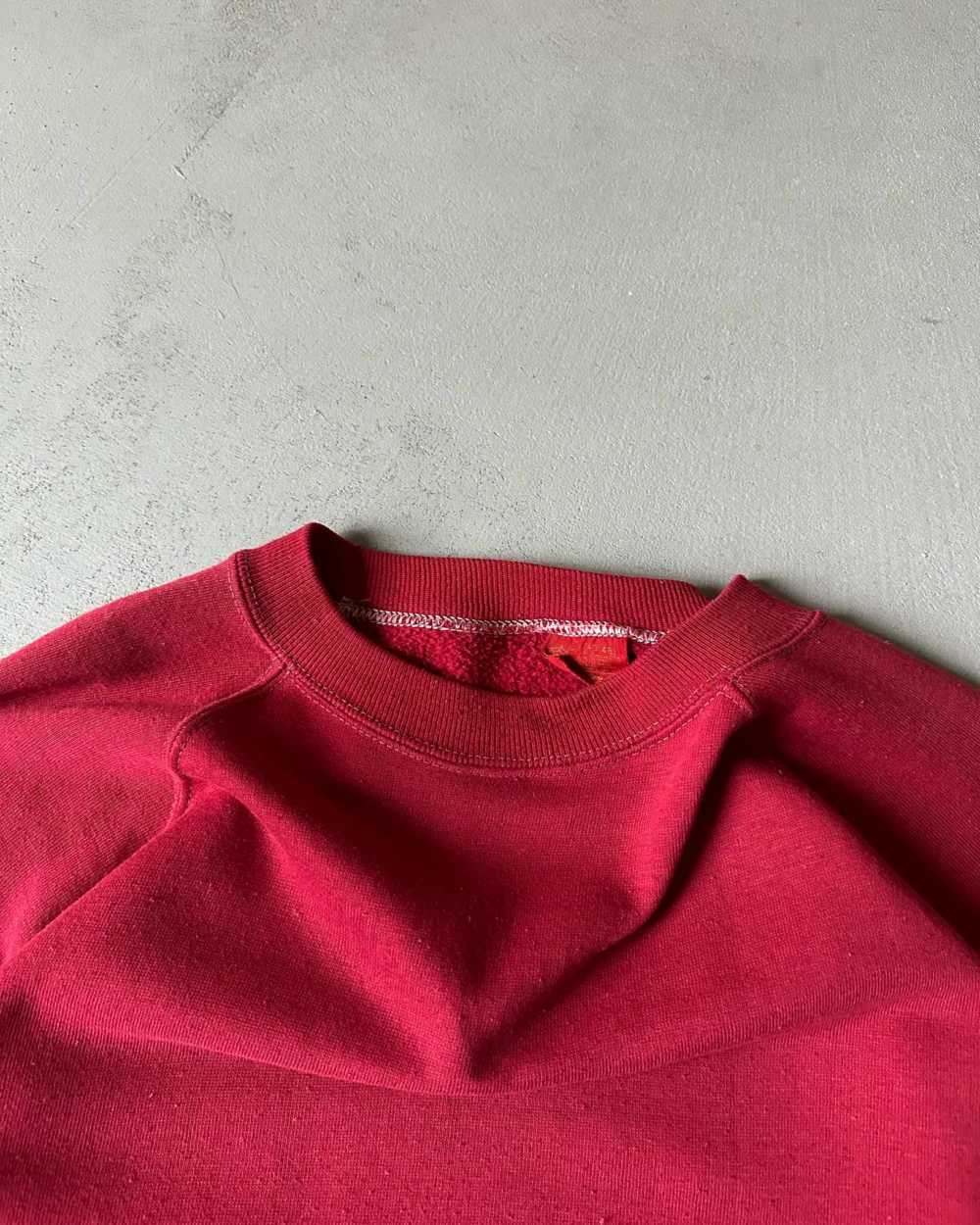 1970s - Red Raglan Crewneck - L - 3