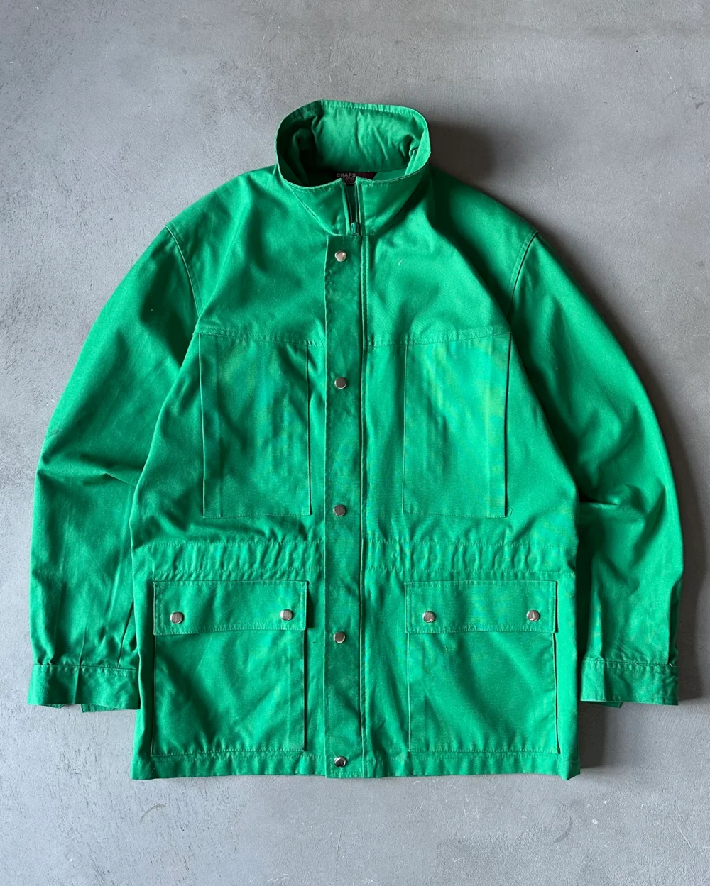 1980s - Green Chaps By RL Chore Light Coat - L