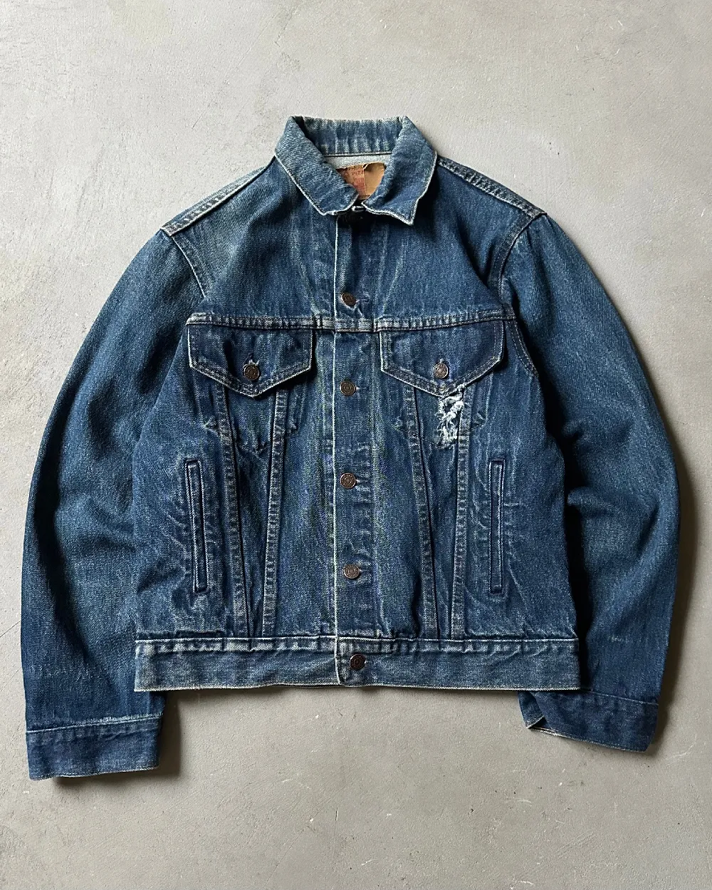 1980s - Distressed GAP Jeans Jacket - S