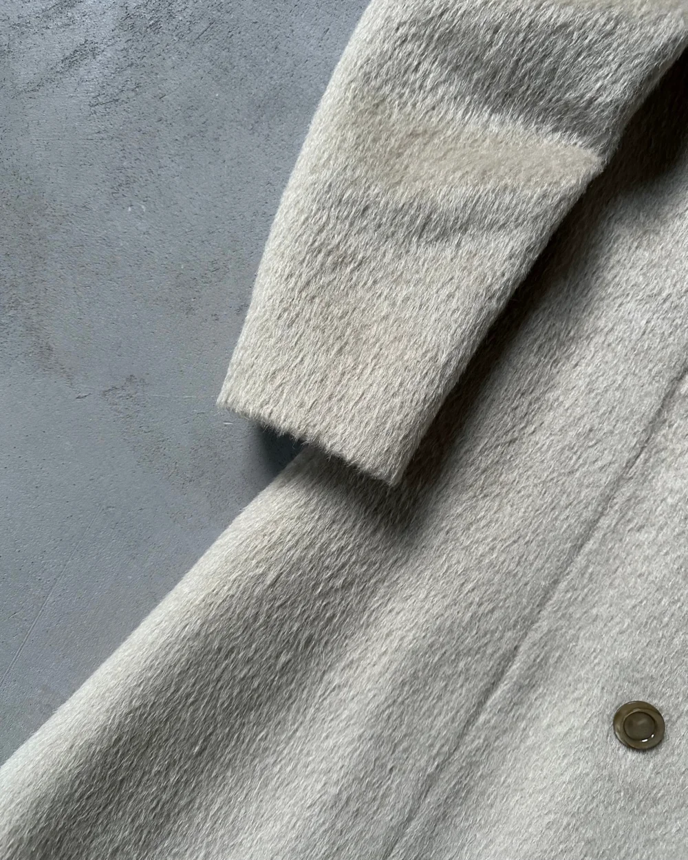 1980s - Beige Double Breasted Wool Women's Coat - (W)S - 3