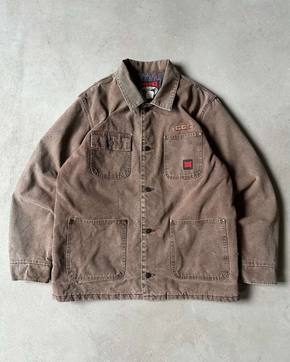 1990s - Brown Tough Duck Work Jacket - L