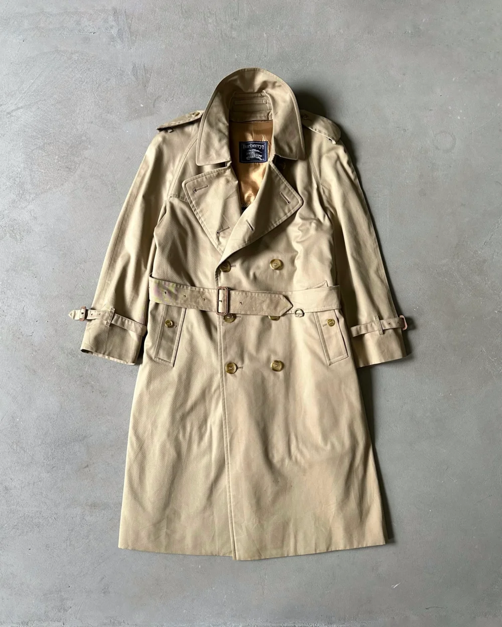 1980s - Beige Burberrys' Trench Coat - 38(Short)