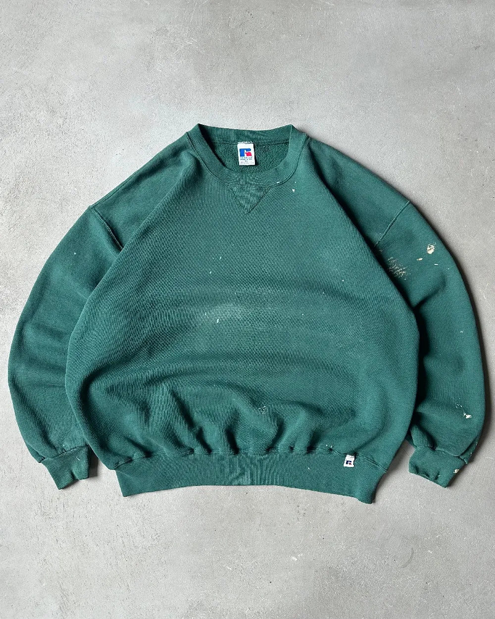 1990s - Green Painter Russell Crewneck - XL