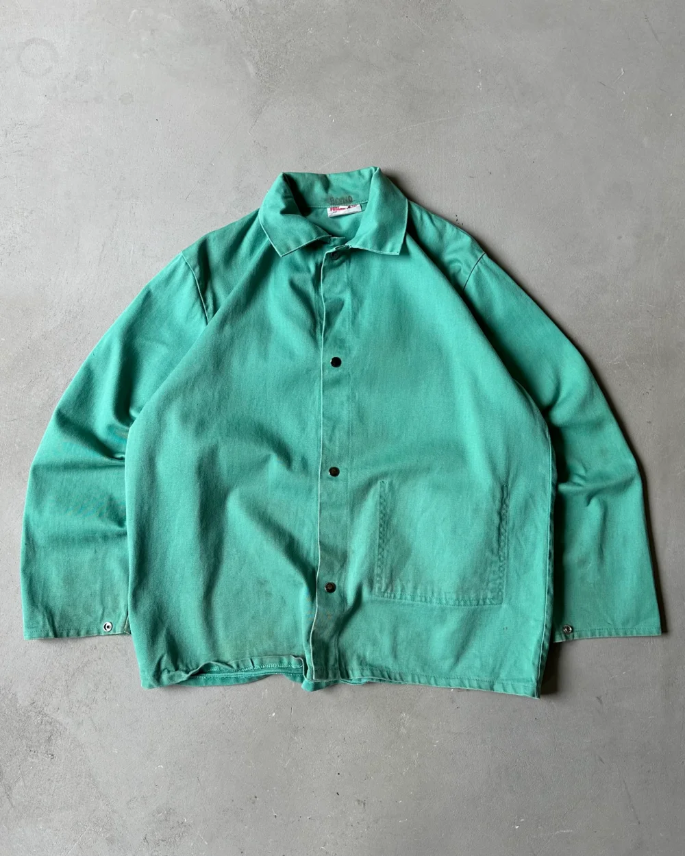 1990s - Aqua Chore Overshirt - L