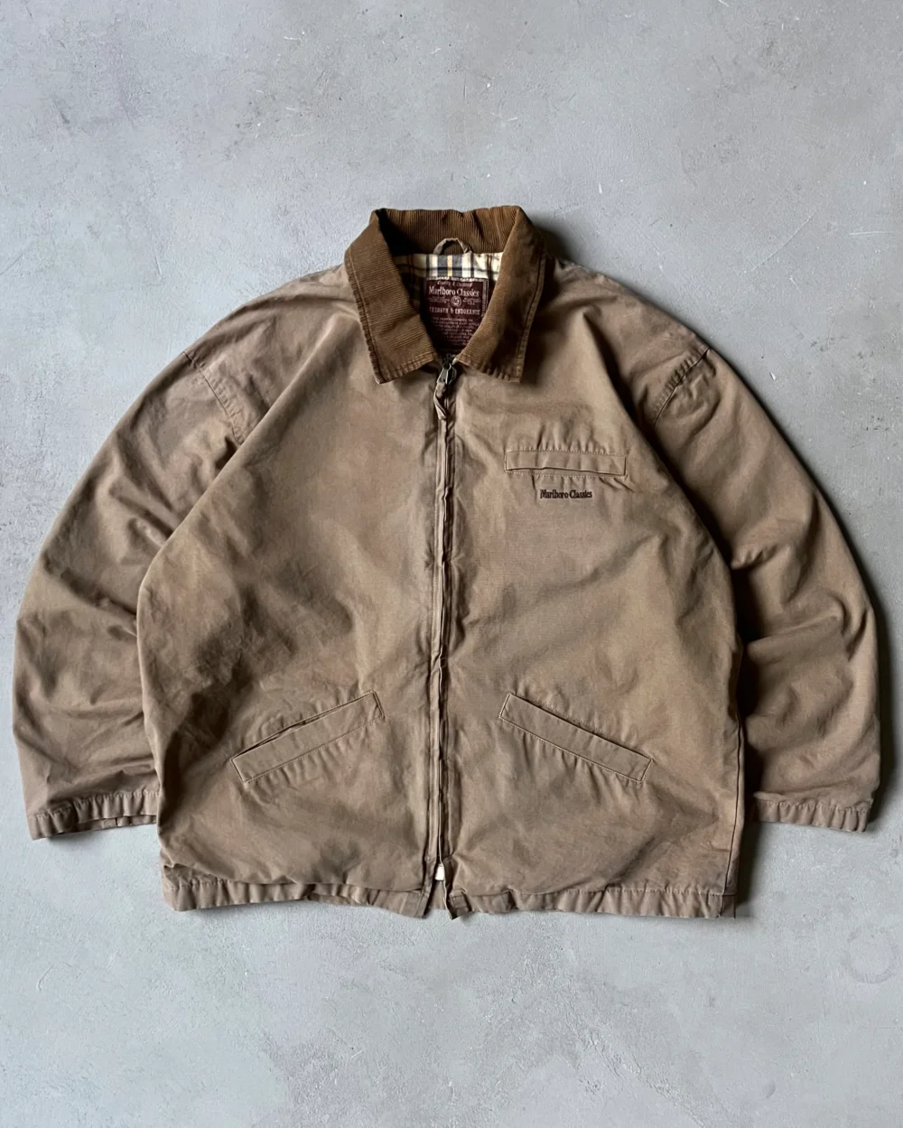 1990s - Brown Marlboro Work Jacket - XL