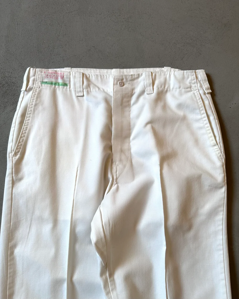 1970s - White Work Pants - 32x31 - 5