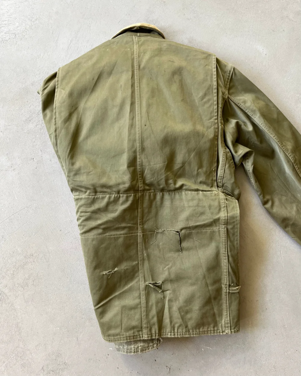 1950s - Distressed Green Red Head Hunting Jacket - L - 5
