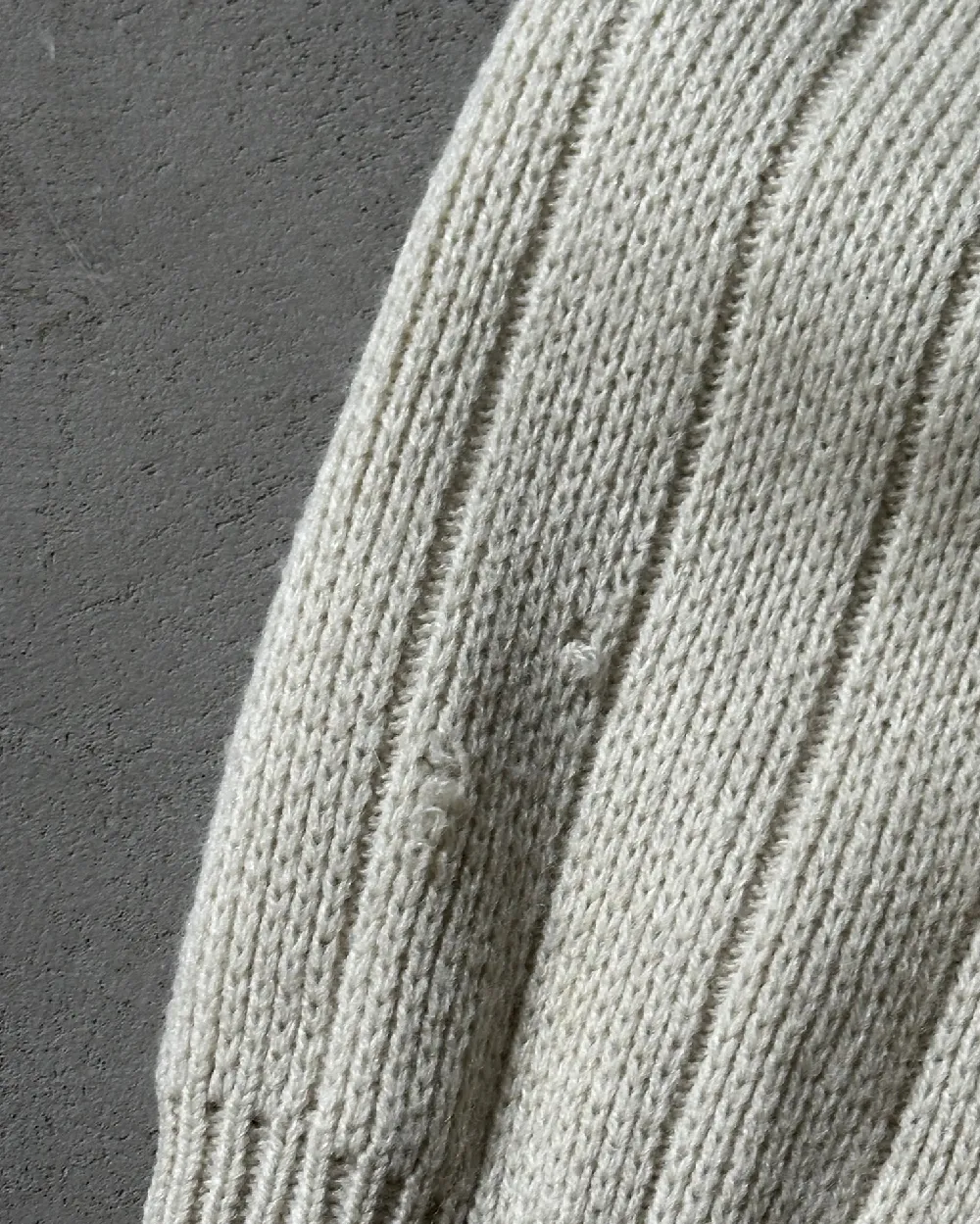 1990s - Cream Zip Up Cardigan - M - 5