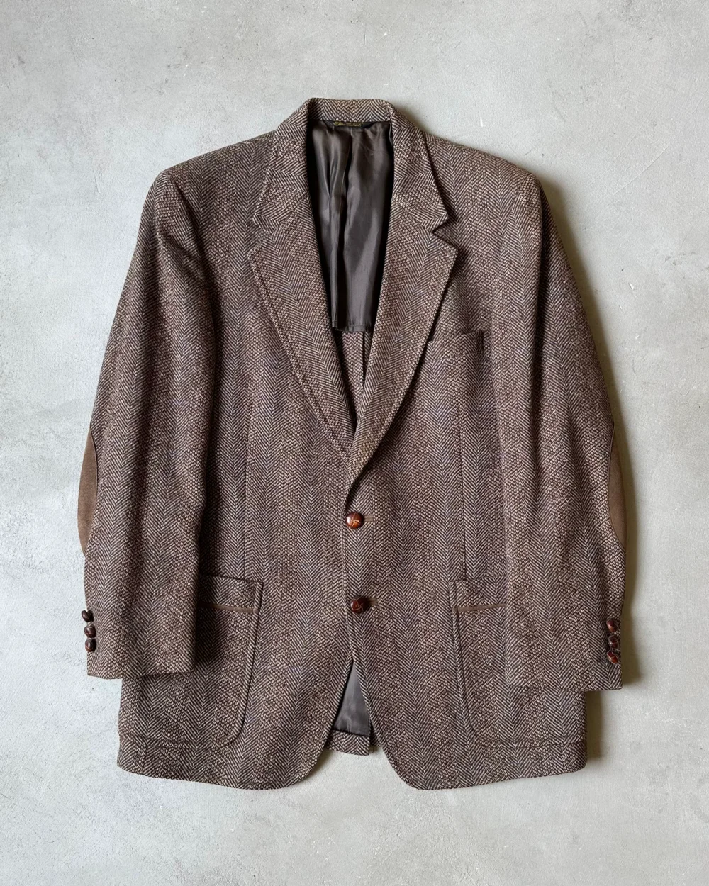 1980s - Brown/Multi Tweed Sport Coat - 42(Short)