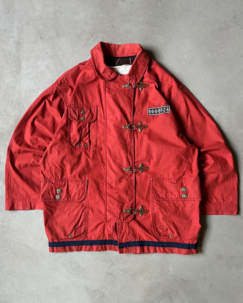 1990s - Light Red Essence Fireman Light Jacket - L