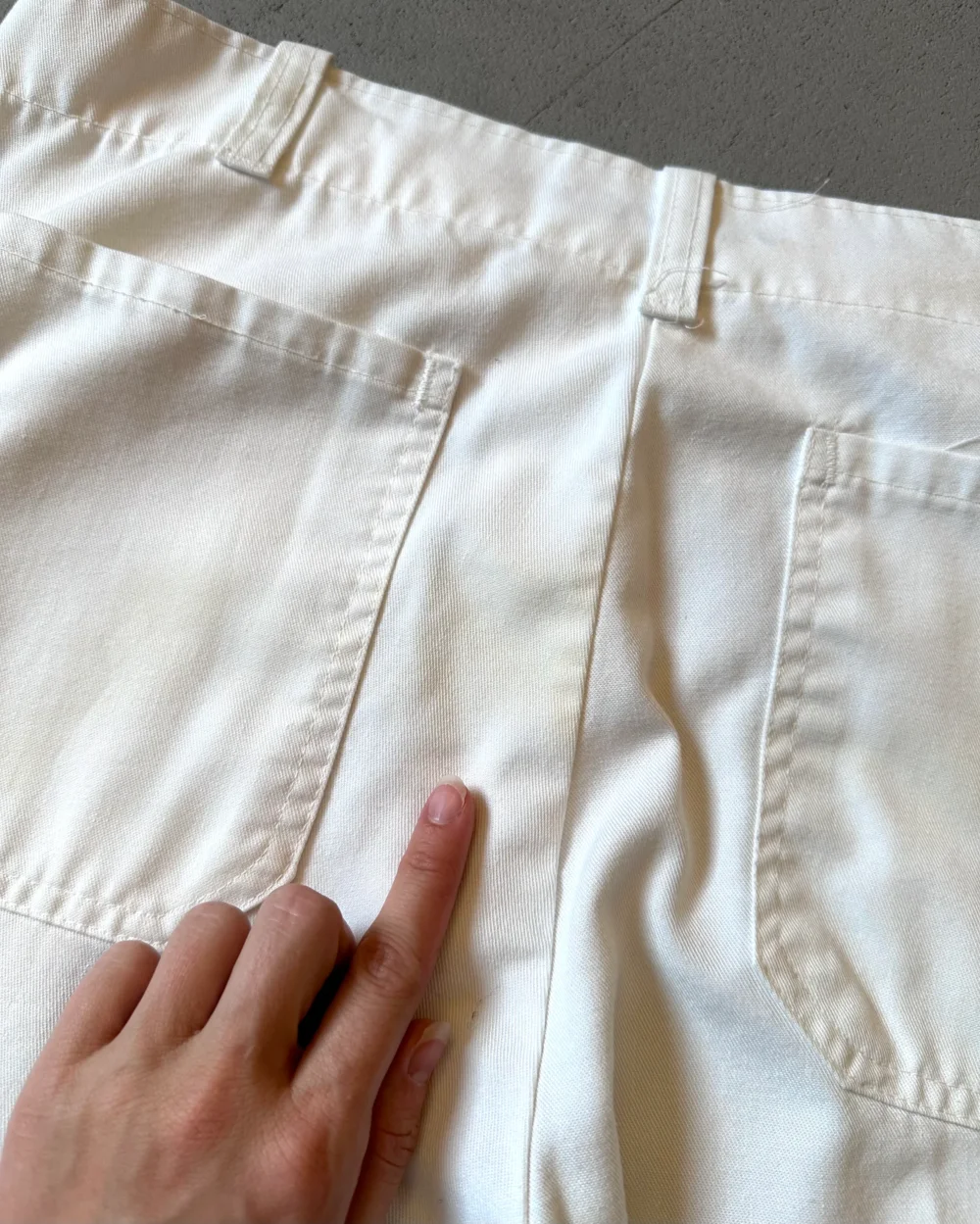 1970s - White Work Pants - 32x31 - 3