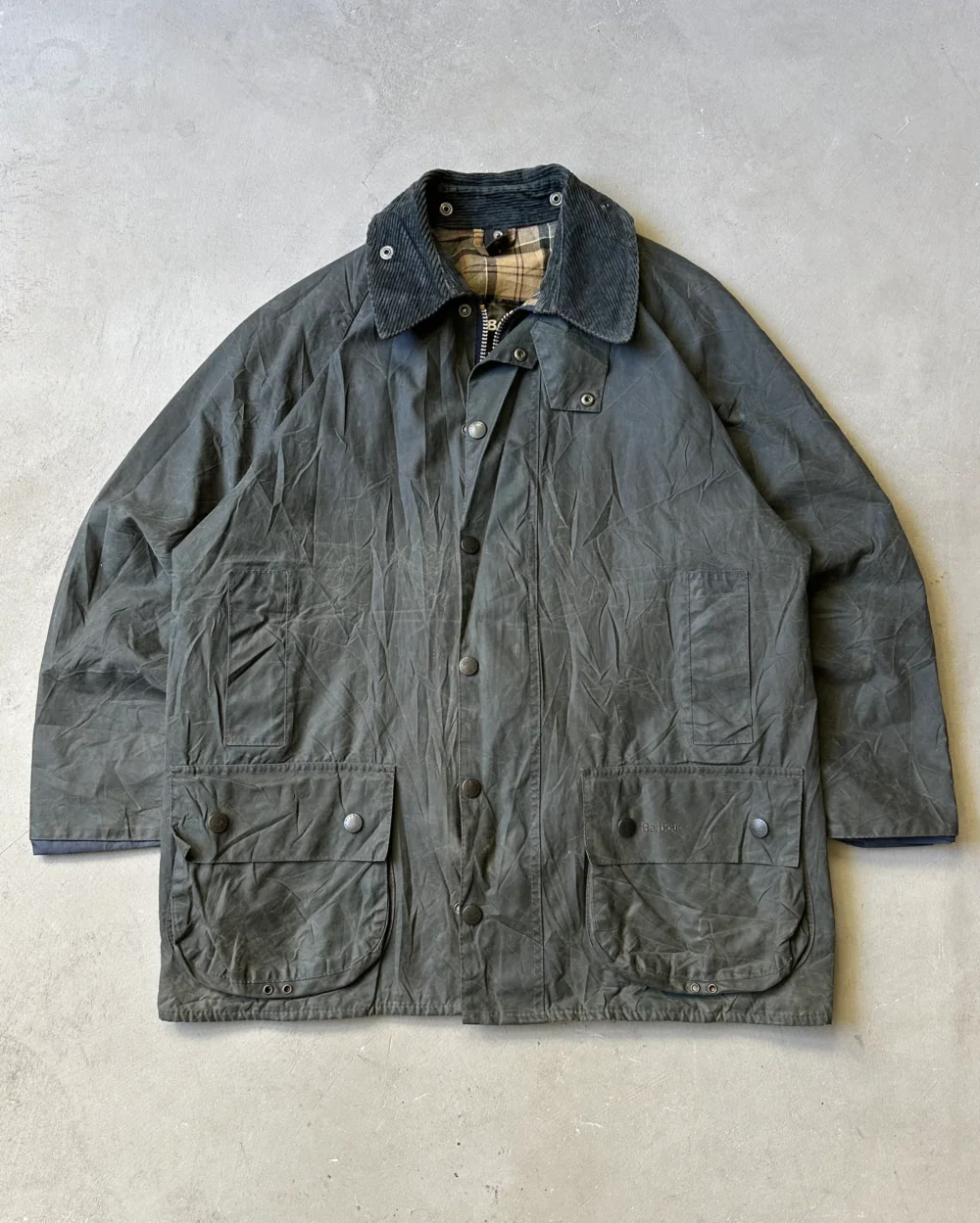 2000s - Dark Navy Barbour Beaufort Jacket - 42
