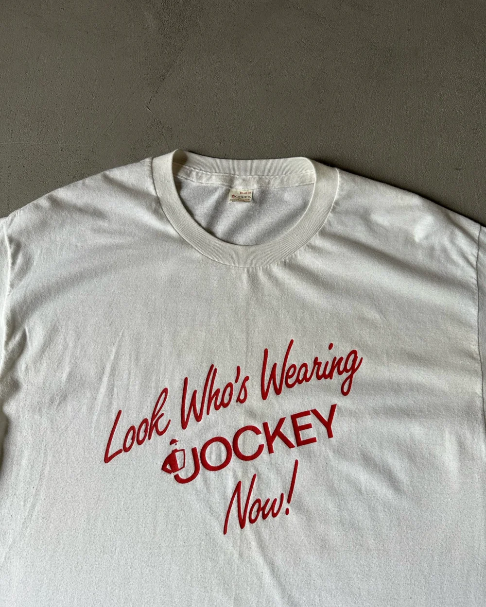 1980s - White JOCKEY T-Shirt - L/XL - 2