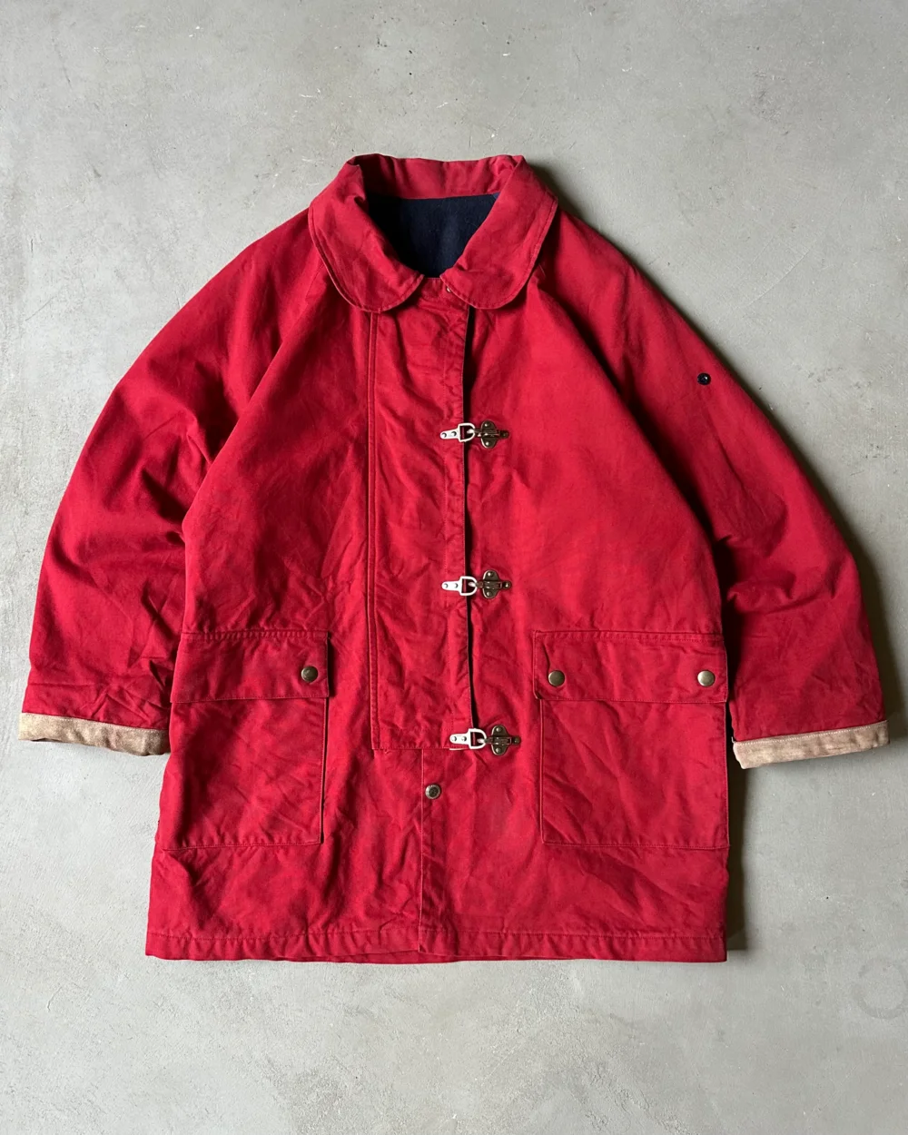 1990s - Red Fireman Coat - M