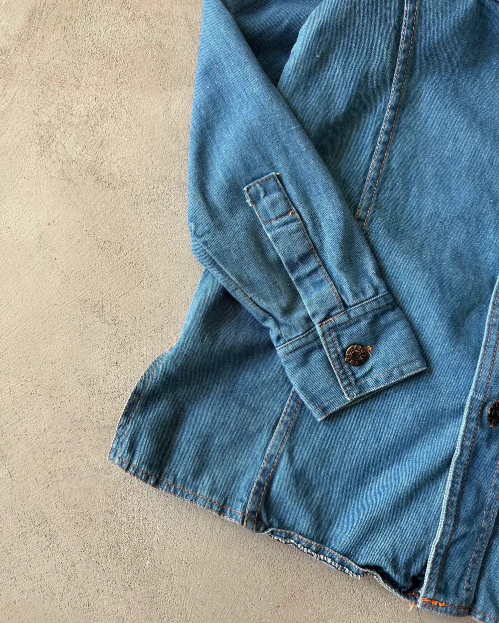 1970s - Denim Western Shirt - S - 2