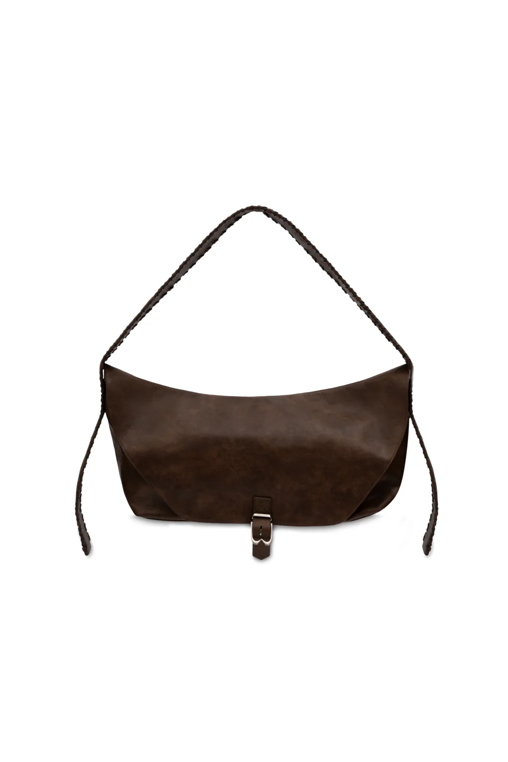 CHEVRON CROSSBODY SADDLE BAG - 2