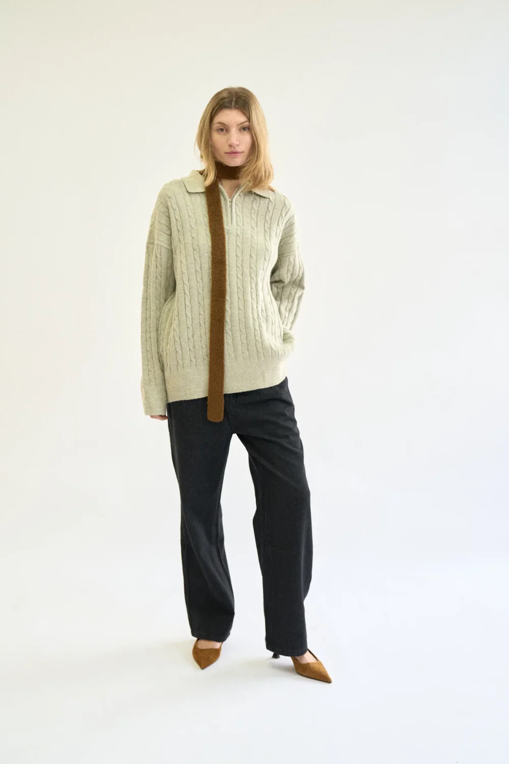 MOHAIR SKINNY SCARF - 3